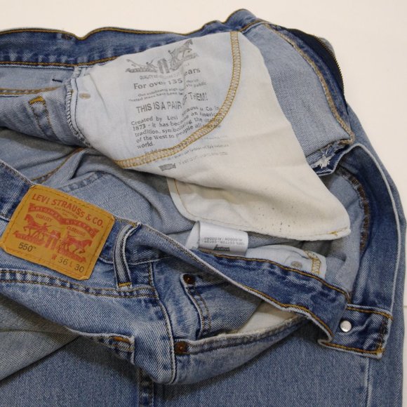Levi's 550 Relaxed Fit Vintage Jeans 36x28 Red Tag Top Button #4460 EUC - Picture 5 of 7